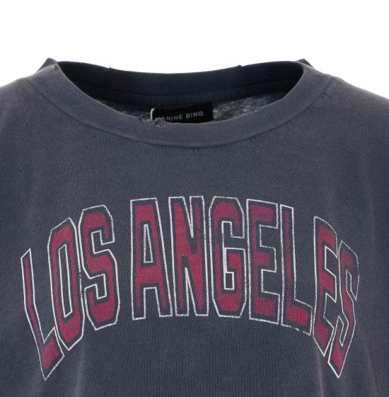 26SS 애니빙 반팔 티셔츠 A0811739 WBL1WASHED BLACK Black - ANINE BING