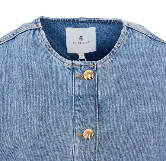 26SS 애니빙 수트 자켓 A0111565 WHD33WASHED BLUE Blue - ANINE BING