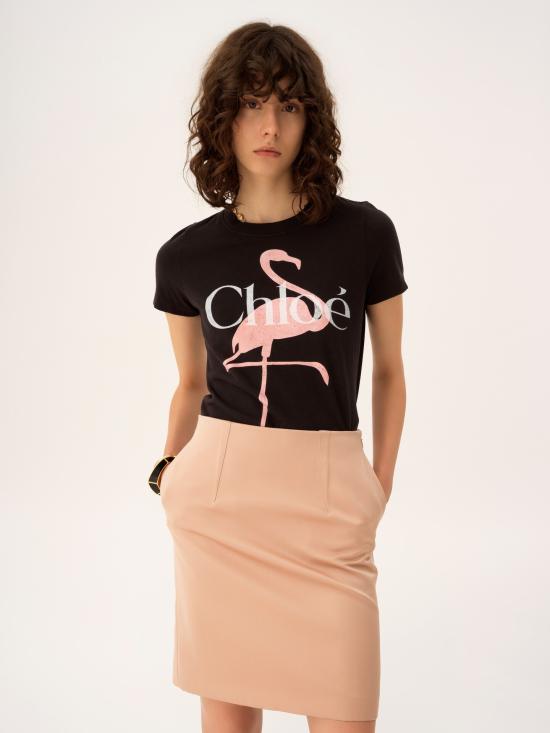 26SS 끌로에 반팔 티셔츠 CH26SJH08194 070 Black - CHLOE