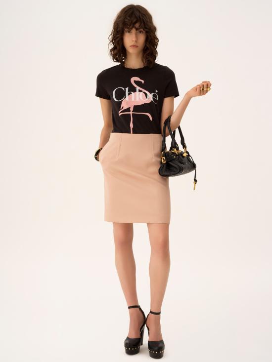 26SS 끌로에 반팔 티셔츠 CH26SJH08194 070 Black - CHLOE