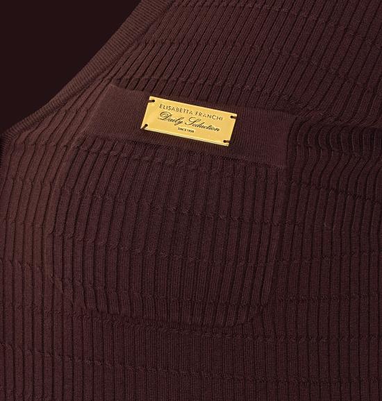 26SS 엘리자베타프랜치 스웨터 MK86B61E2 644 Brown - ELISABETTA FRANCHI