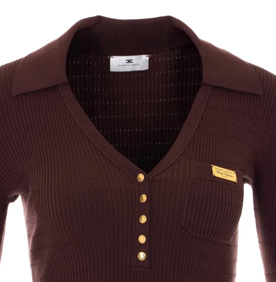 26SS 엘리자베타프랜치 스웨터 MK86B61E2 644 Brown - ELISABETTA FRANCHI