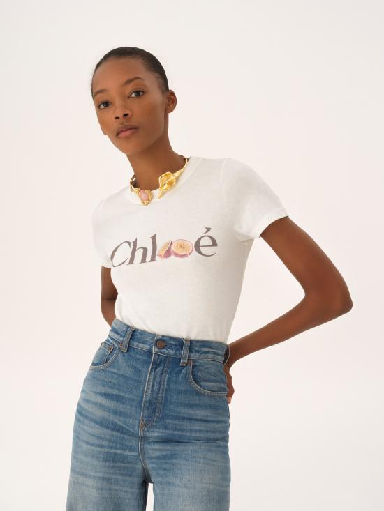 26SS 끌로에 반팔 티셔츠 CH26SJH08197 101 White - CHLOE