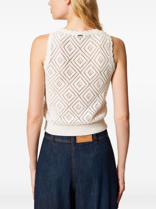 26SS 트윈셋 긴팔 티셔츠 261TP3202 S2138400059 Madreperla - TWINSET