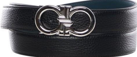 26SS 살바토레 페라가모 가죽 벨트 670644 791060NERO BLUE Black