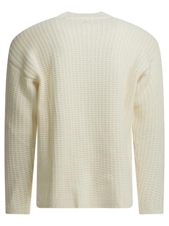 26SS 씨피 컴퍼니 램스울 GRS 박시 크루넥 스웨터 19CMKN127A110149A103 White - C.P. COMPANY