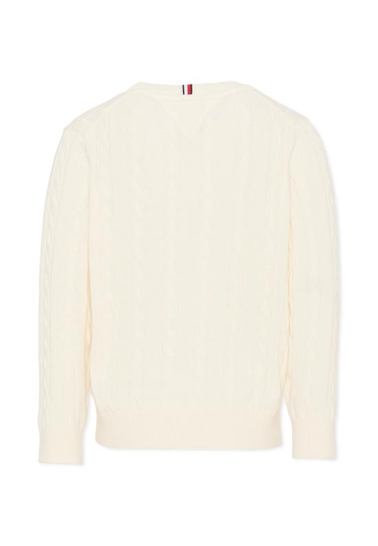 26SS [키즈] 타미힐피거 트레이닝 상의 KB0KB10347 YA8 IVORY - TOMMY HILFIGER