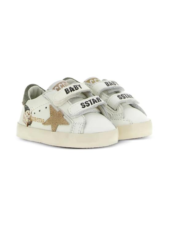 26SS [키즈] 골든구스 스니커즈 GIF00166 F008017 10613 10613 WHITE BEIGE GREEN