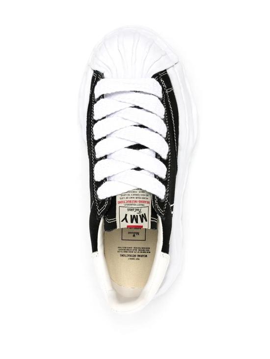 26SS 메종 미하라 야스히로 블레이키 OG 솔 캔버스 로우탑 스니커즈 A08FW735 097 BLACK - MAISON MIHARA YASUHIRO