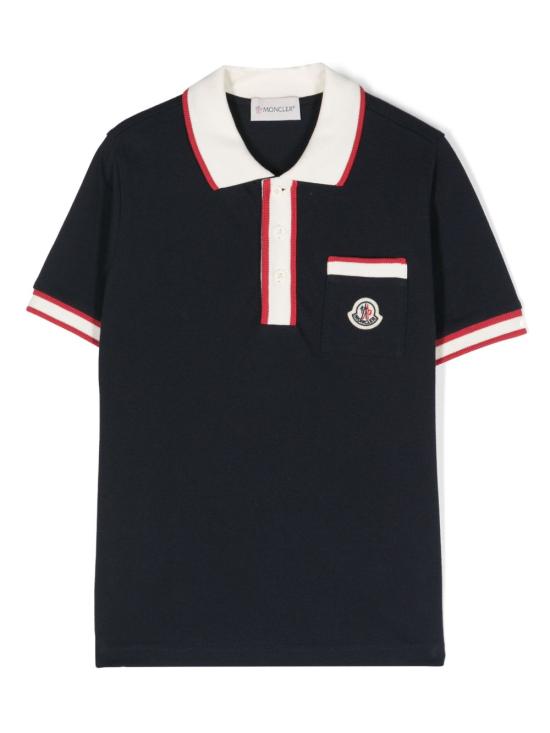 26SS [키즈] 몽클레어 폴로 셔츠 8A00003 8496W778 Blue