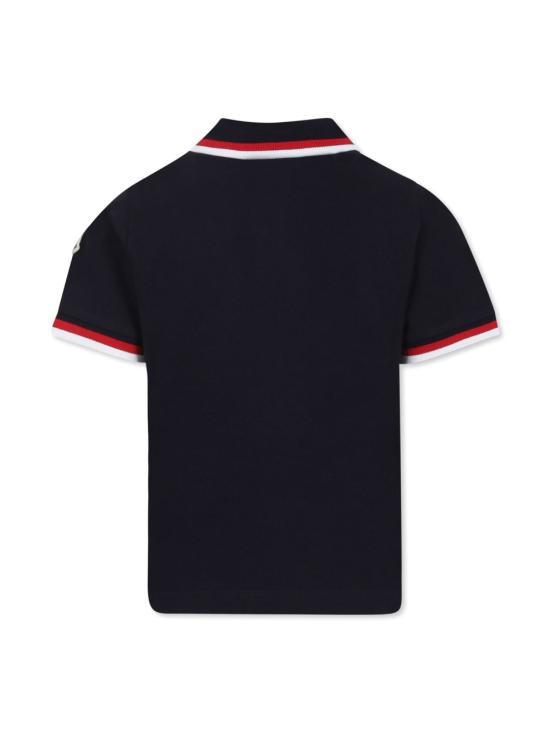 26SS [키즈] 몽클레어 폴로 셔츠 8A00003 8496W778 Blue - MONCLER