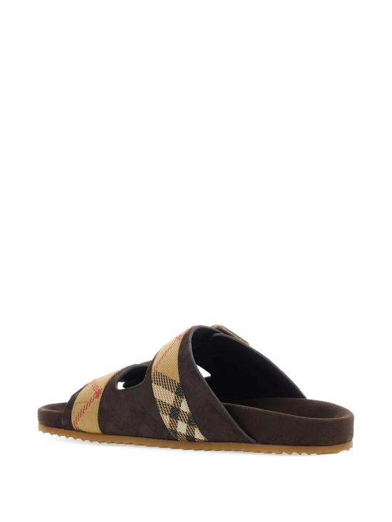 26SS 버버리 더블 버클 체크 샌들 8118613 C1170 SNUG - BURBERRY