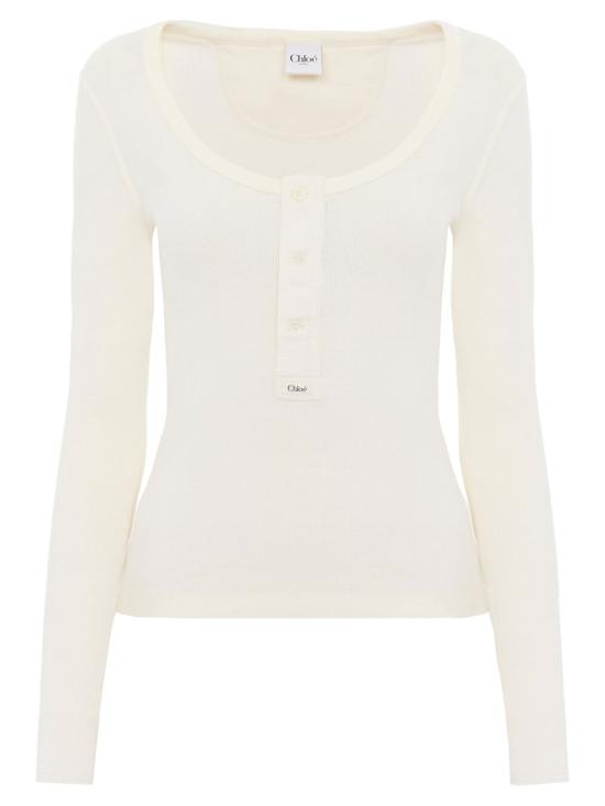 26SS 끌로에 긴팔 티셔츠 CH26SJH29185 107 ICONIC MILK