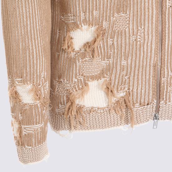 26SS MM6 메종마르지엘라 리브드 니트 카디건 SH0AM0077M13214961 Pink - MM6 MAISON MARGIELA