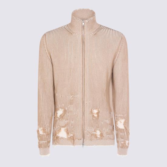26SS MM6 메종마르지엘라 리브드 니트 카디건 SH0AM0077M13214961 Pink - MM6 MAISON MARGIELA