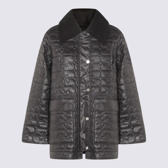 26SS 가니 샤이니 퀼트 미디 자켓 W0343252 Brown - GANNI
