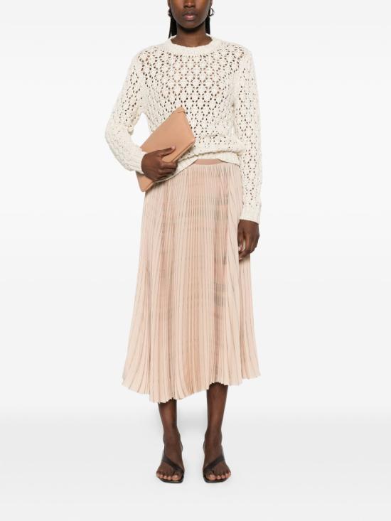 26SS 파비아나 필리피 미디 스커트 GND276F842 M168VR1 Beige - FABIANA FILIPPI