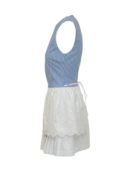 26SS 엠에스지엠 숏 원피스 4041MDA27Y267157 02 OFFWHITE BLUE - MSGM