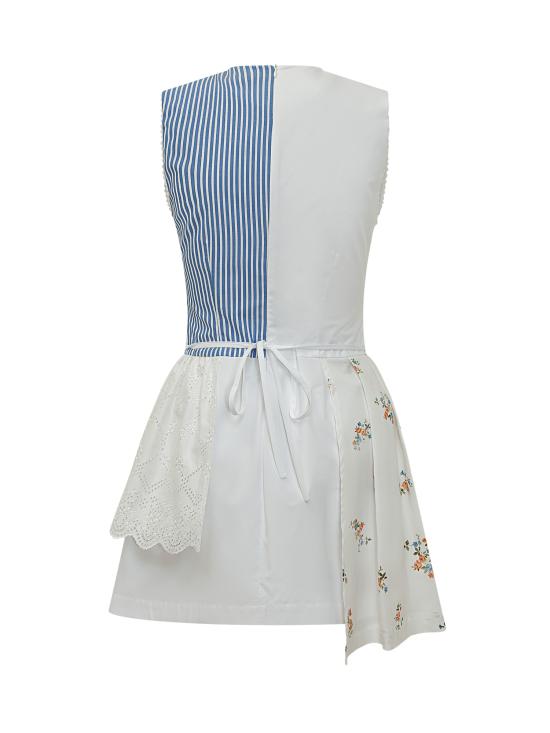 26SS 엠에스지엠 숏 원피스 4041MDA27Y267157 02 OFFWHITE BLUE - MSGM