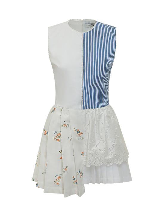 26SS 엠에스지엠 숏 원피스 4041MDA27Y267157 02 OFFWHITE BLUE