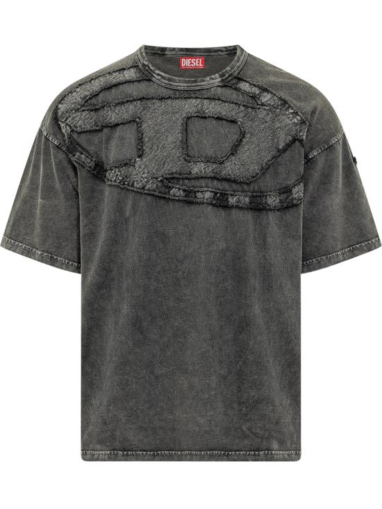 26SS 디젤 반팔 티셔츠 A195450HGBX 9XXA GRIGIO