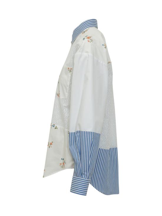 26SS 엠에스지엠 셔츠 4041MDE13Y267157 02 OFFWHITE BLUE - MSGM