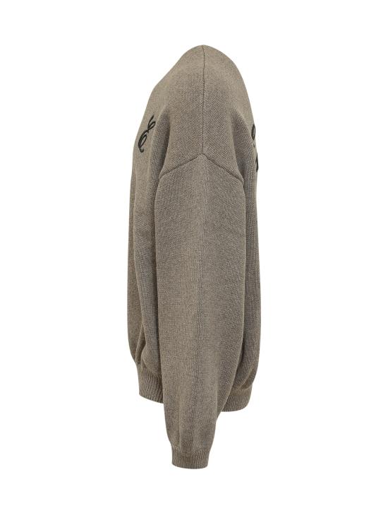 26SS 피어오브갓 엠브로이더드 와플 크루넥 스웨터 192HO254332F HOMESTEAD HOMESTEAD HEATHER - FEAR OF GOD