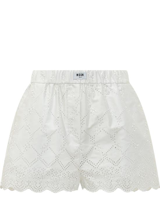 26SS 엠에스지엠 숏팬츠 4041MDB09267122 02 OFF WHITE