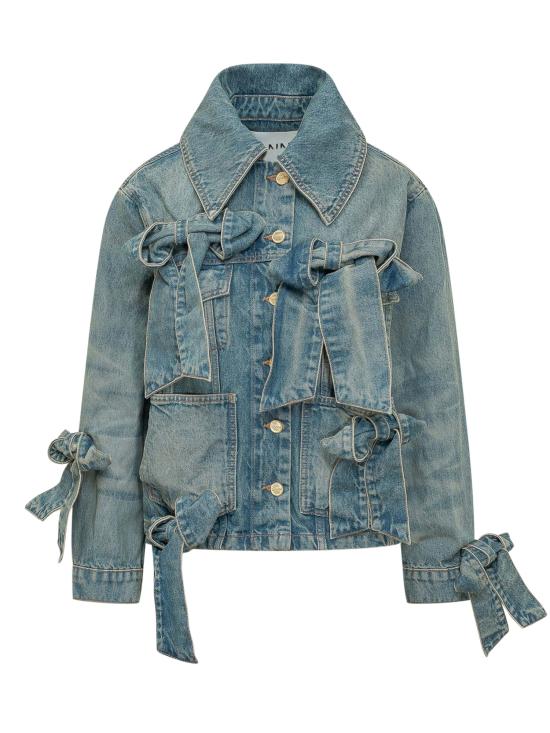 26SS 가니 라이트 리지드 데님 자켓 A1010057 567 MID BLUE VINTAGE