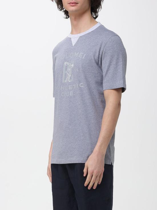 26SS 브루넬로 쿠치넬리 로고 티셔츠 M0B131001G CIN84 Grey - BRUNELLO CUCINELLI