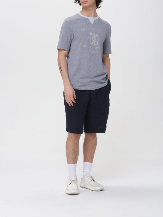 26SS 브루넬로 쿠치넬리 로고 티셔츠 M0B131001G CIN84 Grey - BRUNELLO CUCINELLI