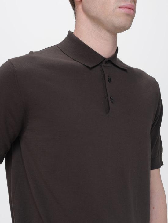 26SS 파올로페코라 폴로 티셔츠 A007F100 2345 Brown - PAOLO PECORA