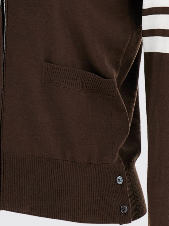 26SS 톰브라운 파인 메리노 울 4바 릴렉스 핏 가디건 FKC334AY1014 208 Brown - THOM BROWNE