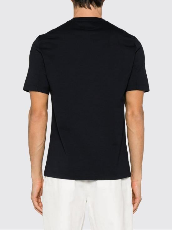 26SS 브루넬로 쿠치넬리 코튼 저지 크루넥 티셔츠 M0B138440 CD361 Navy - BRUNELLO CUCINELLI