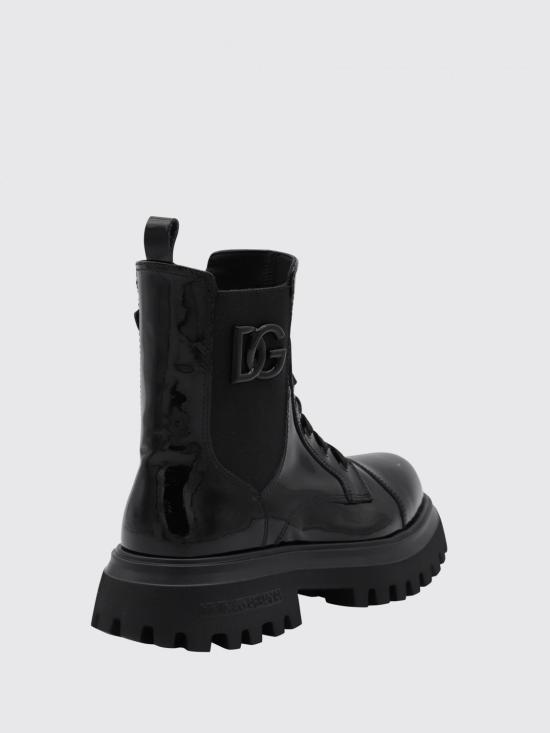 25FW [키즈] 돌체앤가바나 미들 부츠 D11360A9A81 80999 Black - DOLCE & GABBANA