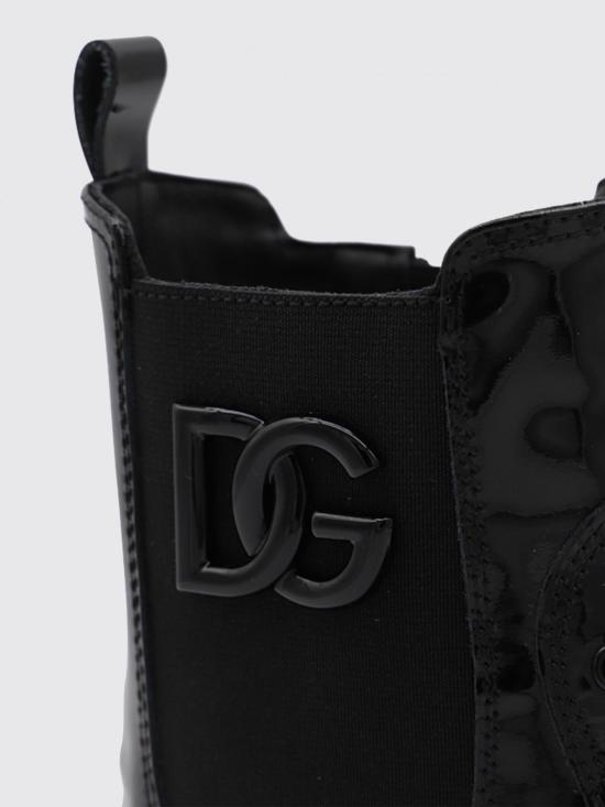 25FW [키즈] 돌체앤가바나 미들 부츠 D11360A9A81 80999 Black - DOLCE & GABBANA