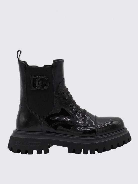 25FW [키즈] 돌체앤가바나 미들 부츠 D11360A9A81 80999 Black