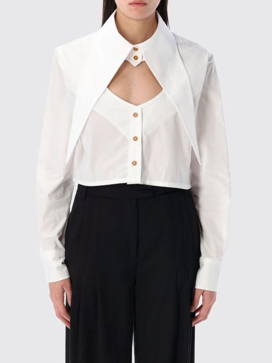 26SS 비비안웨스트우드 컷 오프 하트 셔츠 1501005UW009Q A401 White