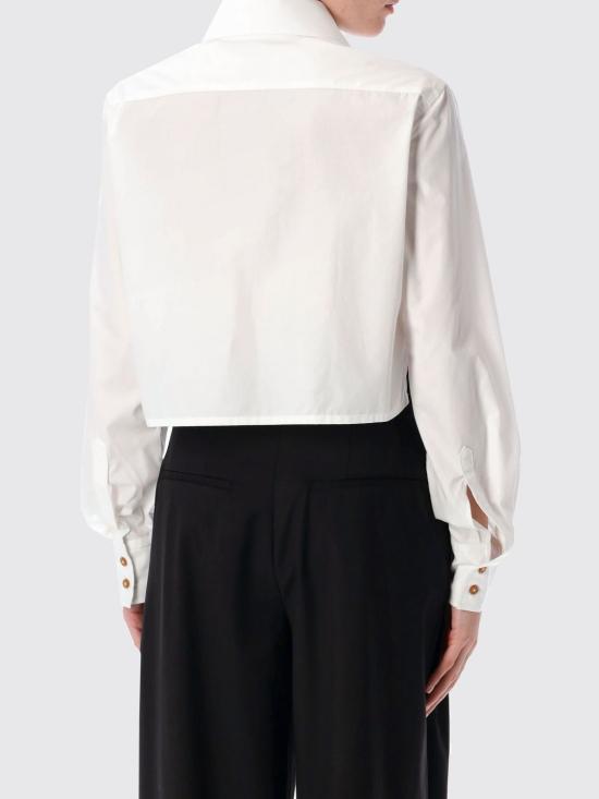 26SS 비비안웨스트우드 컷 오프 하트 셔츠 1501005UW009Q A401 White - VIVIENNE WESTWOOD