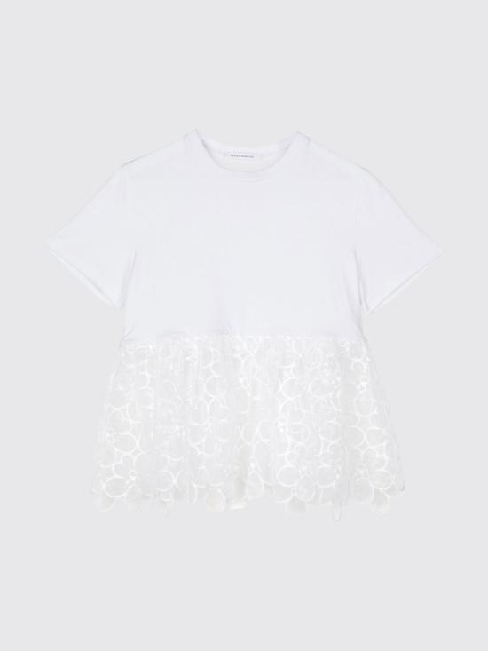 26SS 세실리아 반센 반팔 티셔츠 25RTW19004 White - CECILIE BAHNSEN