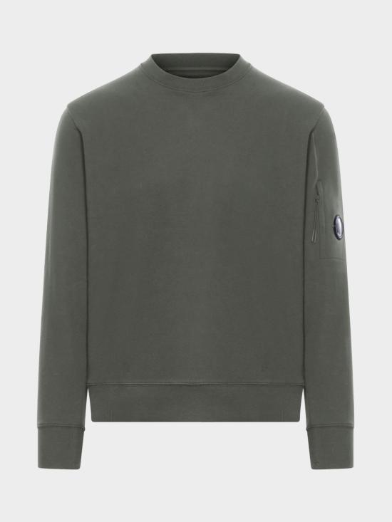 26SS 씨피 컴퍼니 다이애그널 레이즈드 플리스 크루넥 렌즈 스웨트셔츠 20CMSS713A005086W 921 Grey 1 - C.P. COMPANY