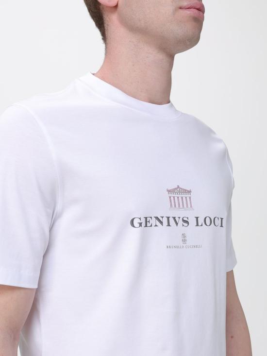 26SS 브루넬로 쿠치넬리 반팔 티셔츠 M0B138520 CFC06 White - BRUNELLO CUCINELLI