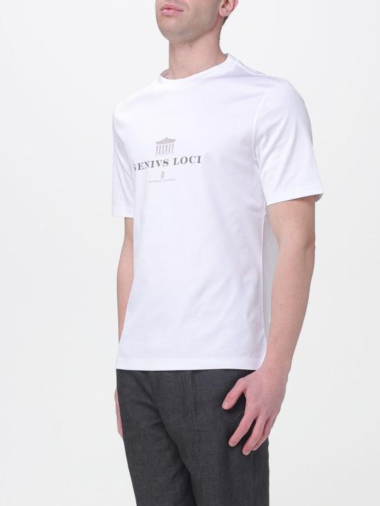 26SS 브루넬로 쿠치넬리 반팔 티셔츠 M0B138520 CFC06 White - BRUNELLO CUCINELLI