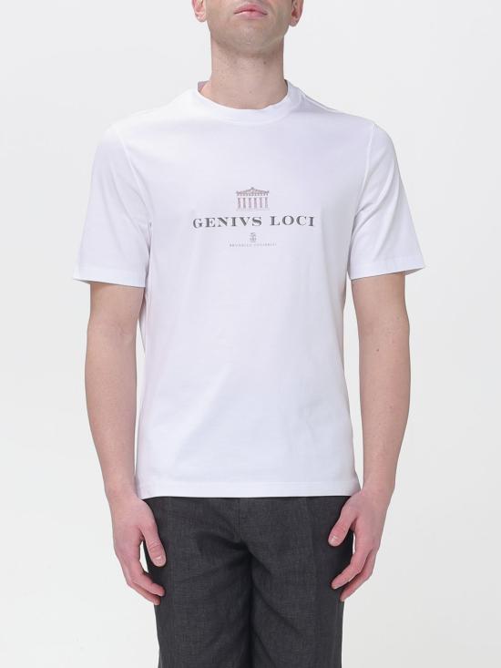 26SS 브루넬로 쿠치넬리 반팔 티셔츠 M0B138520 CFC06 White