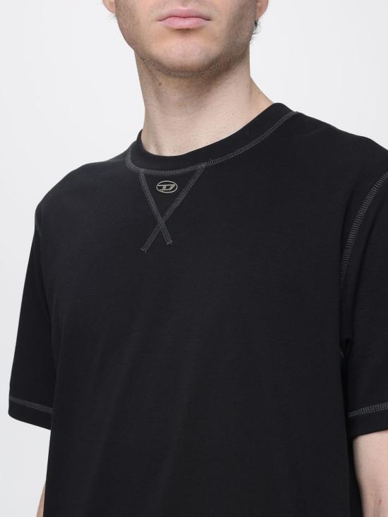 26SS 디젤 반팔 티셔츠 A199630AIJU 9XX Black - DIESEL