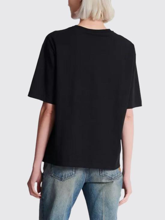 26SS 발망 반팔 티셔츠 GF1EG110BD41 EAB Black - BALMAIN