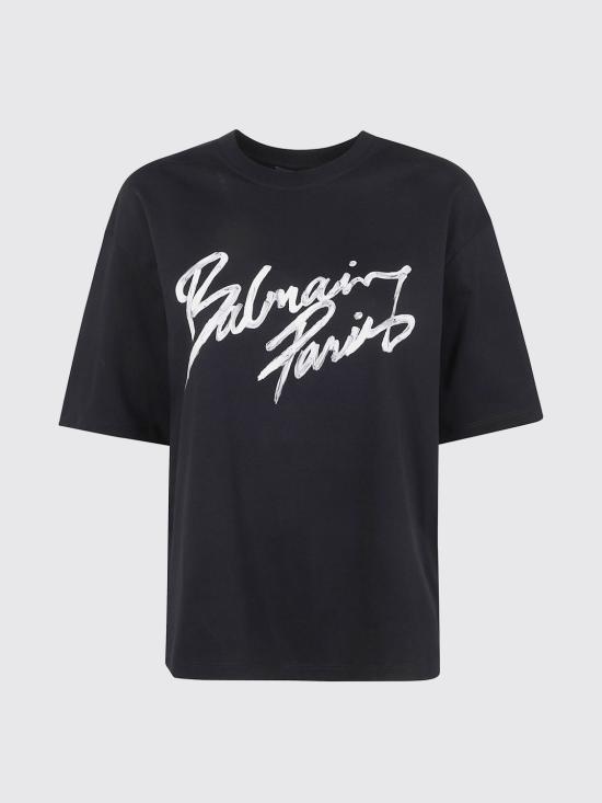 26SS 발망 반팔 티셔츠 GF1EG110BD41 EAB Black - BALMAIN