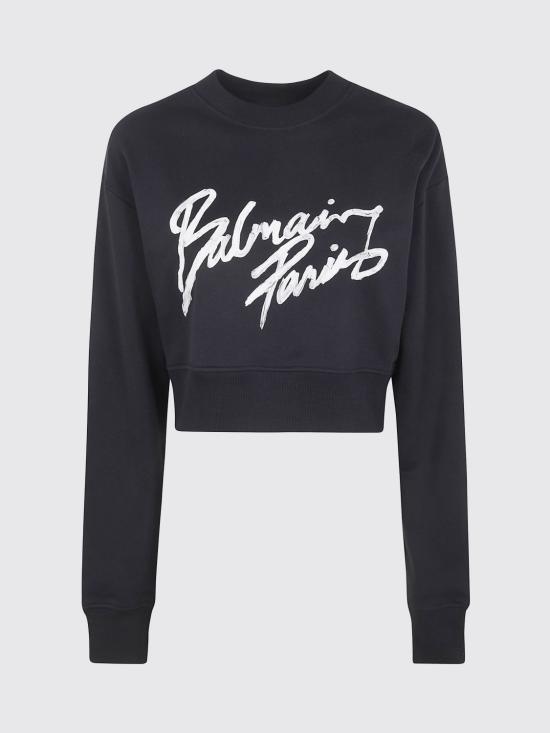 26SS 발망 스웨터 GF1JO080BD41 EAB Black - BALMAIN