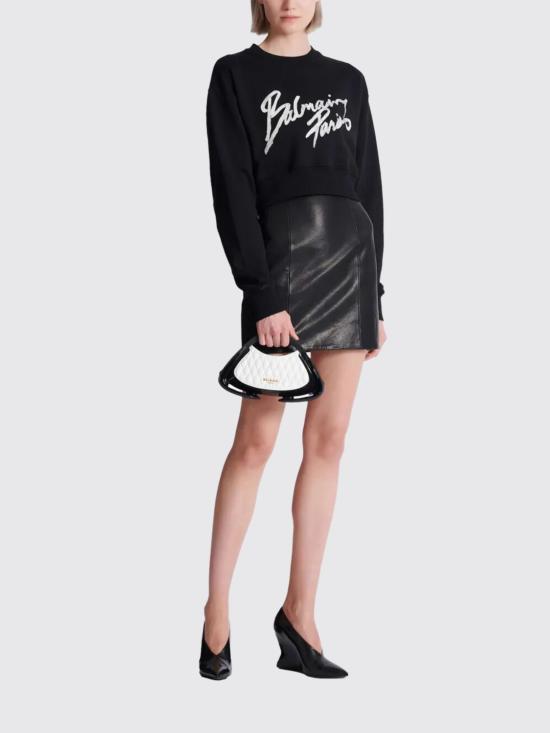 26SS 발망 스웨터 GF1JO080BD41 EAB Black - BALMAIN