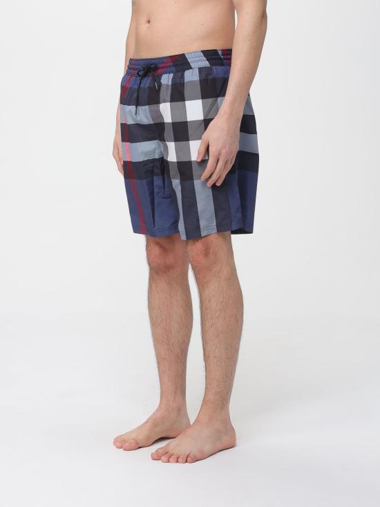 26SS 버버리 체크 스윔팬츠 8112685 Blue - BURBERRY